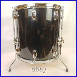 Ludwig 22,12,13,16 Rockers Drum Set 90s Vintage Black Cortex B/O Badges Bass/Tom