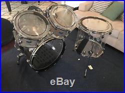 Ludwig 4pc Vistalite 2000s Clear Acrylic Drum Set (12,13,16,22)
