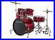 Ludwig-5-Piece-Accent-Drive-Drum-Set-Red-Foil-Used-01-csj
