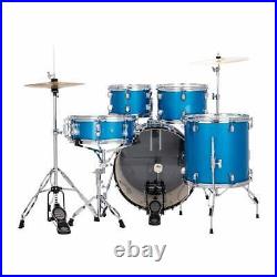 Ludwig Accent 5-Piece Fuse Drum Set 20 Bass (Blue Sparkle)