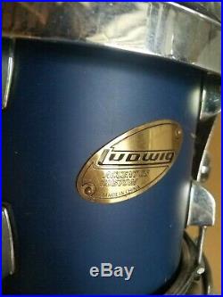 Ludwig Accent CS 6 piece drum set navy blue