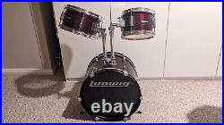 Ludwig Accent CS Combo Complete Acoustic Beginners Drum Set Burgundy Foil
