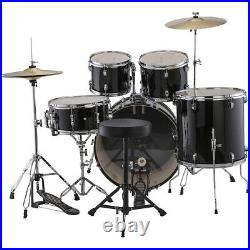 Ludwig Accent Drive 5-Piece Complete Drum Set 22 Bass Black Sparkle
