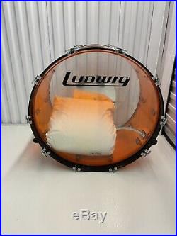 Ludwig Amber Vistalite Complete Drum Set Bonham Zeppelin Paiste Cymbals