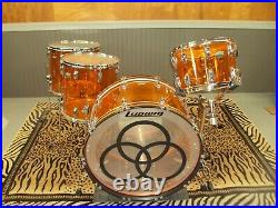 Ludwig Amber Vistalite Drum Set (Bonham) 5 Pc