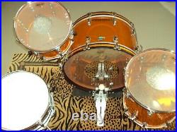 Ludwig Amber Vistalite Drum Set (Bonham) 5 Pc