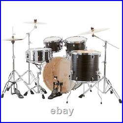 Ludwig Backbeat Elite 5Piece Complete Drum Set 22 Bass Midnight Grain LN