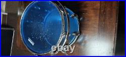 Ludwig Blue Vistalite Drums (13/14/14s/16/24)