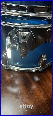 Ludwig Blue Vistalite Drums (13/14/14s/16/24)