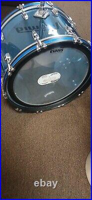 Ludwig Blue Vistalite Drums (13/14/14s/16/24)