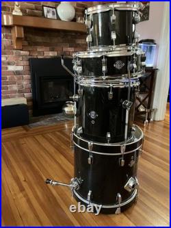 Ludwig Breakbeats by Questlove 4-Piece Shell Pack Black Sparkle (SHELLS ONLY)