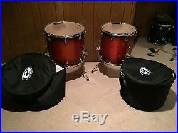 Ludwig Centennial Drum Set With Mahogany Burst/cases Included