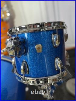 Ludwig Classic Maple 3pc 20/10/14 7-ply Blue Sparkle Drum Set Ludwig Classic Maple 3pc 20/10/14 7-ply Blue Sparkle Drum Set