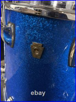 Ludwig Classic Maple 3pc 20/10/14 7-ply Blue Sparkle Drum Set Ludwig Classic Maple 3pc 20/10/14 7-ply Blue Sparkle Drum Set
