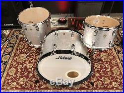 Ludwig Classic Maple 3pc Silver Sparkle Drum Set 24,16,13