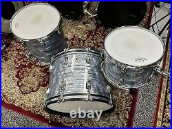 Ludwig Classic Maple 3pc Sky Blue Pearl Drum Set Fab Outfit 22,16,13