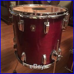 Ludwig Classic Maple 4 Piece Mahogany Drum Set 1993 Made In USA