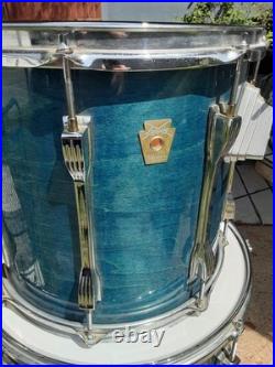 Ludwig Classic Maple 5 Piece WithSupraphonic 80's Monroe Blue Shadow With Mach Lugs