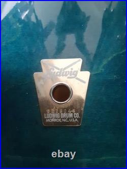 Ludwig Classic Maple 5 Piece WithSupraphonic 80's Monroe Blue Shadow With Mach Lugs