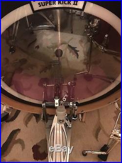 Ludwig Classic Maple 9pc Drum Set Orange Glass Glitter Inc Cymbals & Hardware