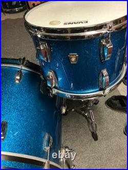 Ludwig Classic Maple Fab 3-piece Shell Pack Blue Sparkle
