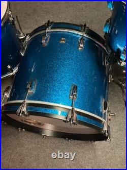 Ludwig Classic Maple Fab 3-piece Shell Pack Blue Sparkle