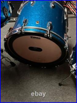 Ludwig Classic Maple Fab 3-piece Shell Pack Blue Sparkle