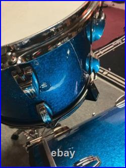 Ludwig Classic Maple Fab 3-piece Shell Pack Blue Sparkle