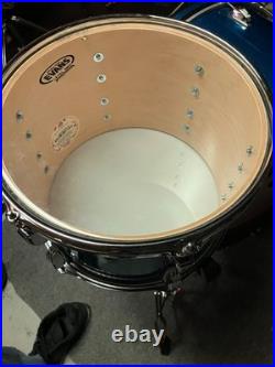 Ludwig Classic Maple Fab 3-piece Shell Pack Blue Sparkle
