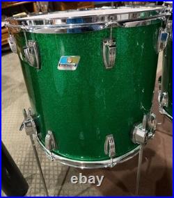 Ludwig Classic Maple Green Sparkle 4 Piece Drum Set 26/14/16/18
