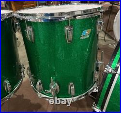 Ludwig Classic Maple Green Sparkle 4 Piece Drum Set 26/14/16/18