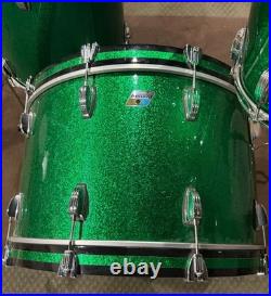 Ludwig Classic Maple Green Sparkle 4 Piece Drum Set 26/14/16/18