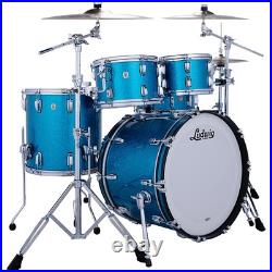 Ludwig Classic Maple Studio 4Piece Drum Shell Pack Vint Aqua Spark 197881433 RF