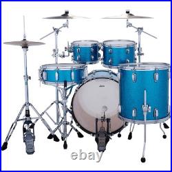 Ludwig Classic Maple Studio 4Piece Drum Shell Pack Vint Aqua Spark 197881433 RF
