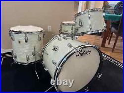 Ludwig Downbeat Drum set White Marine Pearl 1958-1969