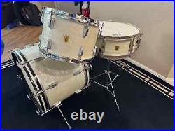 Ludwig Downbeat Drum set White Marine Pearl 1958-1969