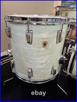 Ludwig Downbeat Drum set White Marine Pearl 1958-1969