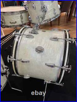 Ludwig Downbeat Drum set White Marine Pearl 1958-1969