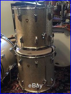 Ludwig Drum Set 1966 Silver Sparkle