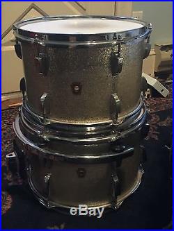 Ludwig Drum Set 1966 Silver Sparkle