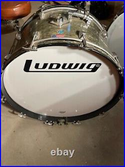 Ludwig Drums Drum Set Rare 70's Huge 26 Double Bass Bdp Pedals Zildjian Paiste