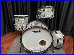 Ludwig Drums Sets USA Classic Maple Ltd. White Abalone Kit One of One Ludwig Drums Sets USA Classic Maple Ltd. White Abalone Kit One of One