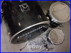 Ludwig Evolution Element 3 pc Drum Set 22 Bass 10 Rack + 14 Floor Tom Black