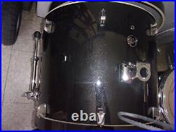 Ludwig Evolution Element 3 pc Drum Set 22 Bass 10 Rack + 14 Floor Tom Black