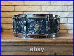 Ludwig Jazz Fest 5.5x14 Snare Drum 1966 Black Diamond Pearl Ludwig Jazz Fest 5.5x14 Snare Drum 1966 Black Diamond Pearl