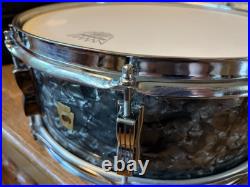 Ludwig Jazz Fest 5.5x14 Snare Drum 1966 Black Diamond Pearl Ludwig Jazz Fest 5.5x14 Snare Drum 1966 Black Diamond Pearl