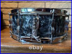 Ludwig Jazz Fest 5.5x14 Snare Drum 1966 Black Diamond Pearl Ludwig Jazz Fest 5.5x14 Snare Drum 1966 Black Diamond Pearl