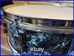 Ludwig Jazz Fest 5.5x14 Snare Drum 1966 Black Diamond Pearl Ludwig Jazz Fest 5.5x14 Snare Drum 1966 Black Diamond Pearl