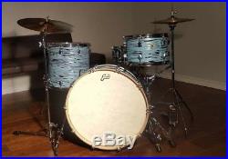 Ludwig Keystone Series 3 Pc. Drum set kit Turquoister 22 16 13 maple oak