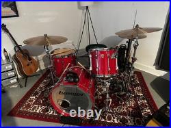 Ludwig Maple Red 5 Piece Drum Set 1985-1990 (Power Toms)